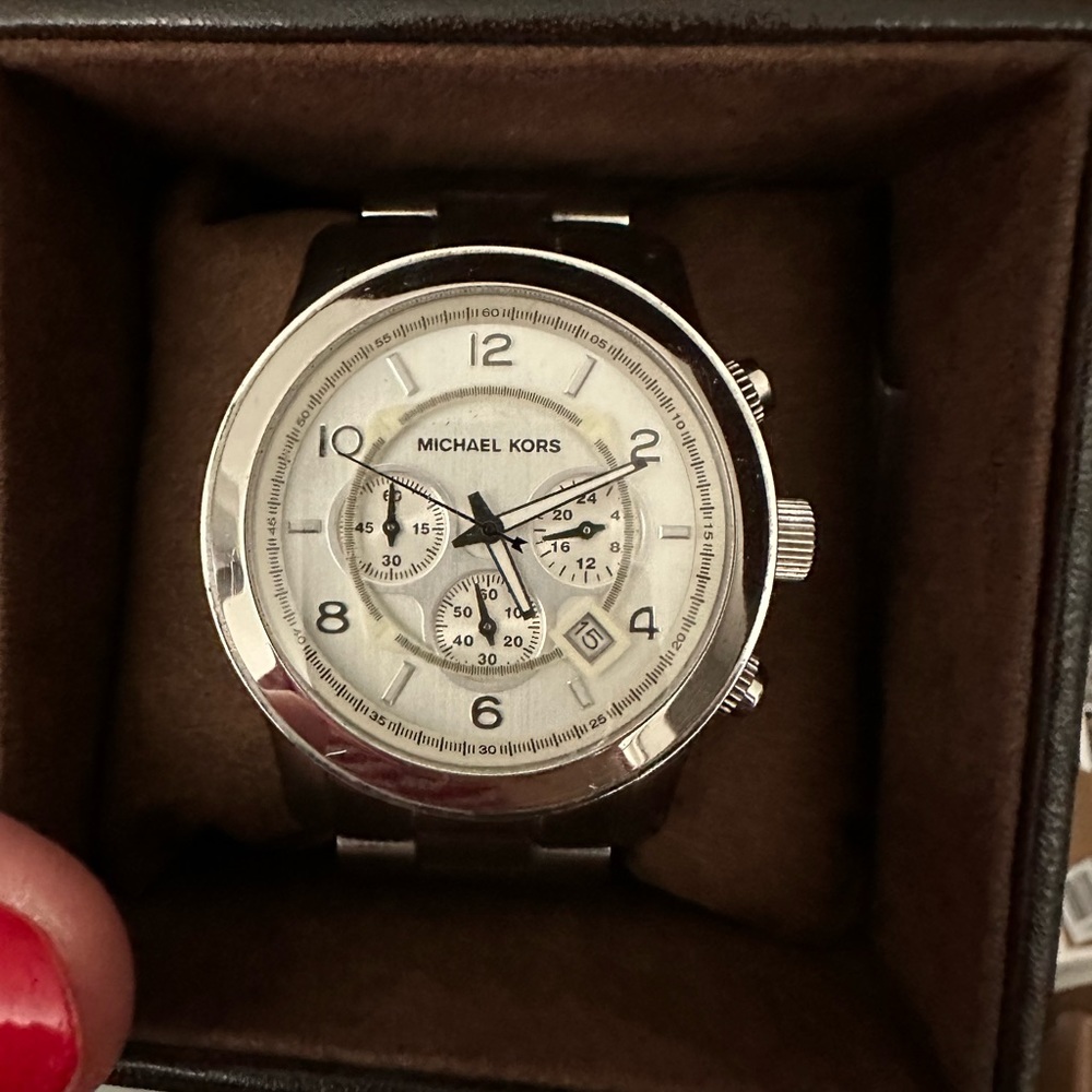 Michael Kors Unisex Silver Watch